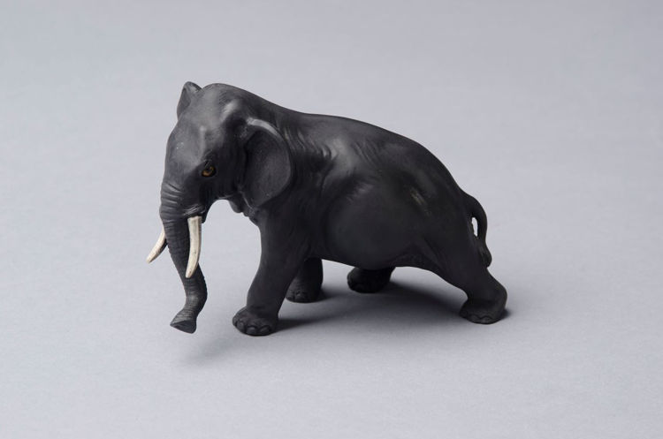 Picture of Elephant in Black Basalt