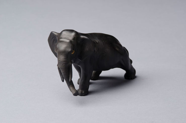 Picture of Elephant in Black Basalt