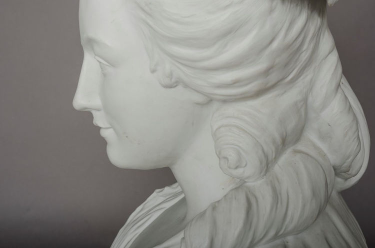 Picture of Bisque Bust of Elegant Woman