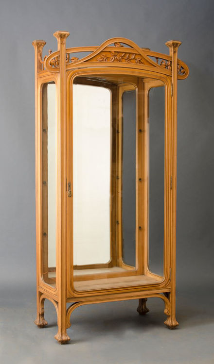 Picture of Spanish Art Nouveau Vitrine from Oak Dining Room Suite