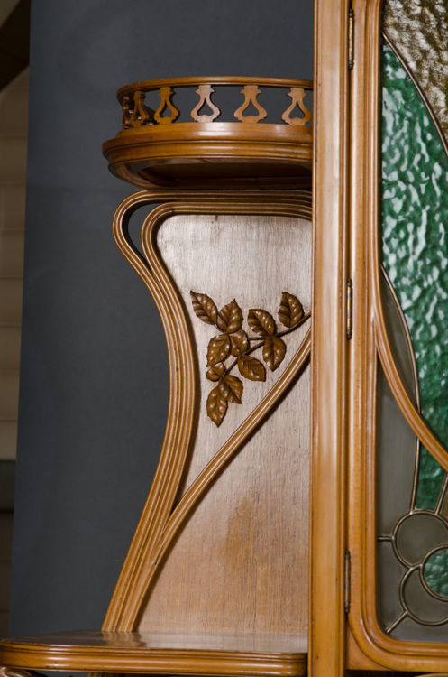 Picture of Spanish Art Nouveau Vitrine from Oak Dining Room Suite