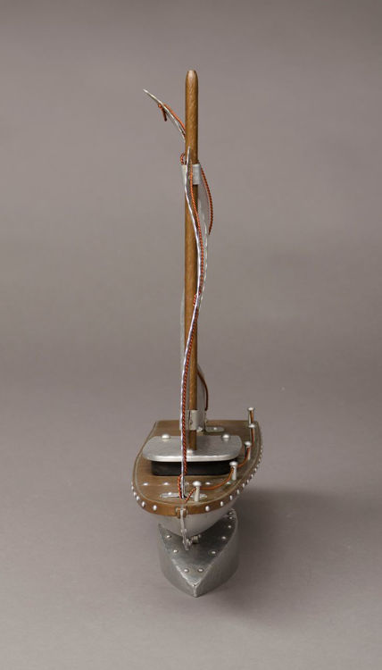 Picture of Hammered Copper and Aluminum Sailboat Model