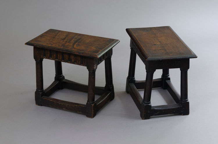 Picture of Pair English Joint Stools