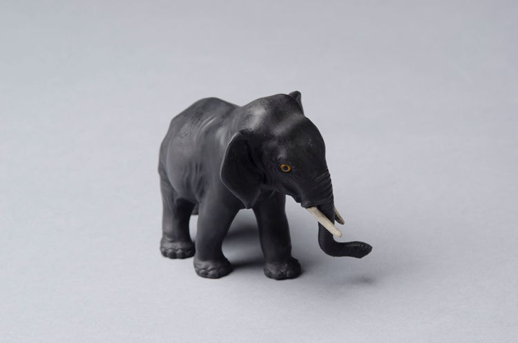 Picture of Elephant in Black Basalt