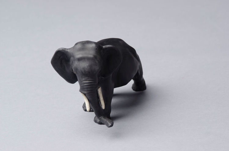 Picture of Elephant in Black Basalt