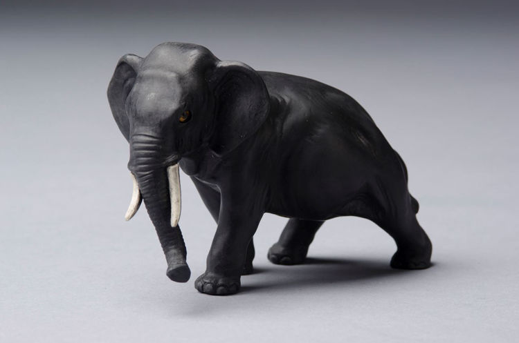 Picture of Elephant in Black Basalt