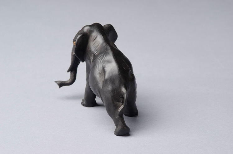 Picture of Elephant in Black Basalt