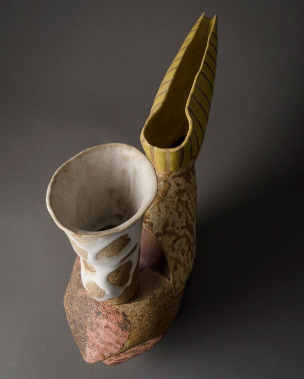 Picture of Sculptural Stoneware Ewer