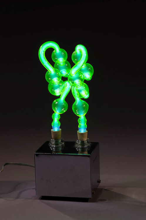 Picture of Green Neon Glass Sculpture