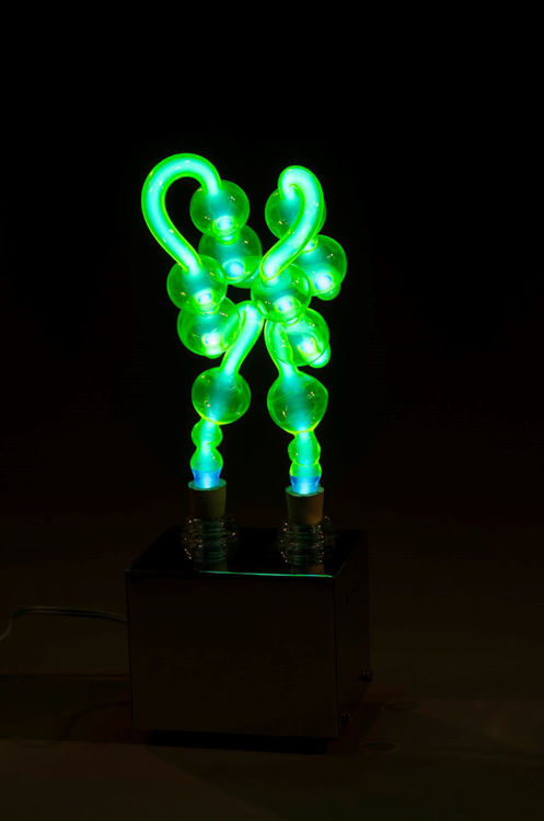 Picture of Green Neon Glass Sculpture