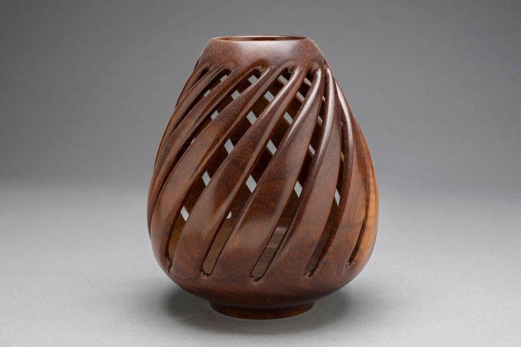 Picture of Cut Out Wood Vase