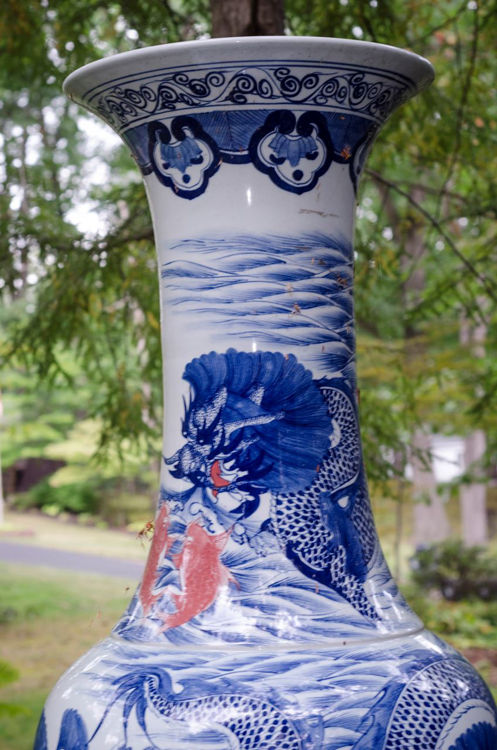 Picture of Massive Traditional Cobalt Vase