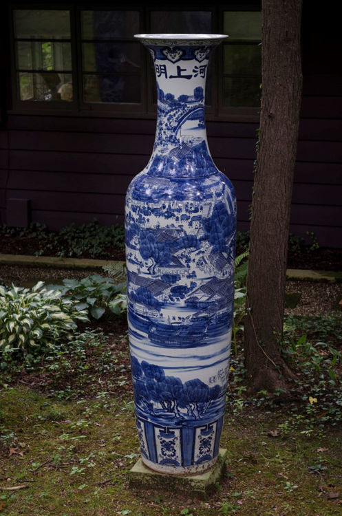 Picture of Massive Traditional Cobalt Vase