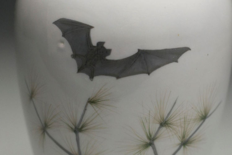 Picture of Porcelain Vase with Bats