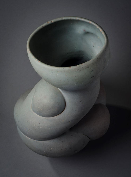 Picture of Abstract Vase in Verdigris