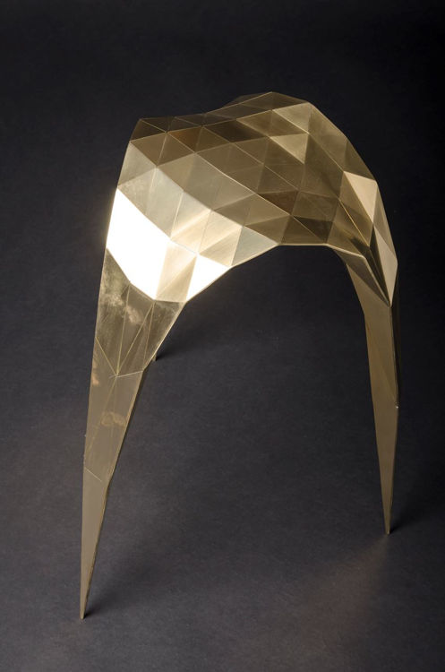 Picture of Brass Triangle Stool ET-B9