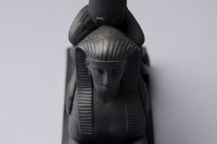 Picture of Black Basalt Sphinx Candlestick