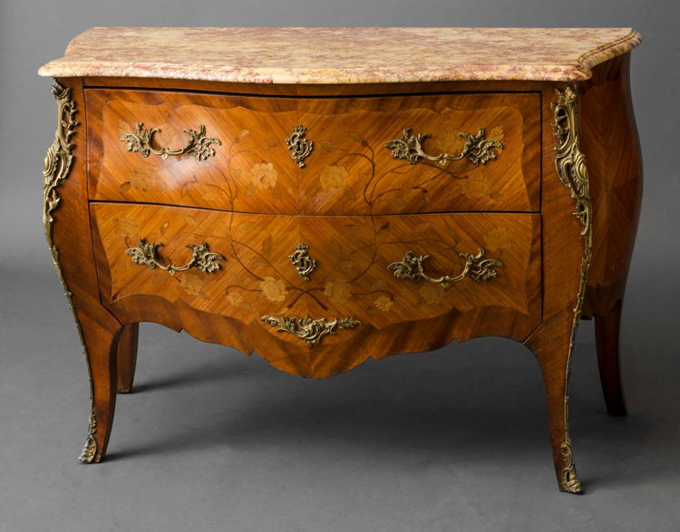 Picture of Gilt Bronze Mounted Marquetry Bombe