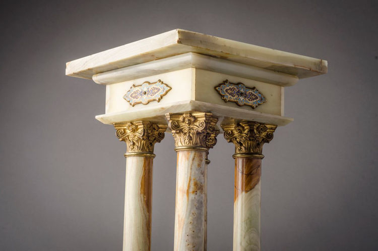 Picture of Green Onyx and Gilt-Bronze Pedestal