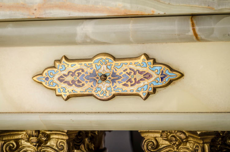 Picture of Green Onyx and Gilt-Bronze Pedestal