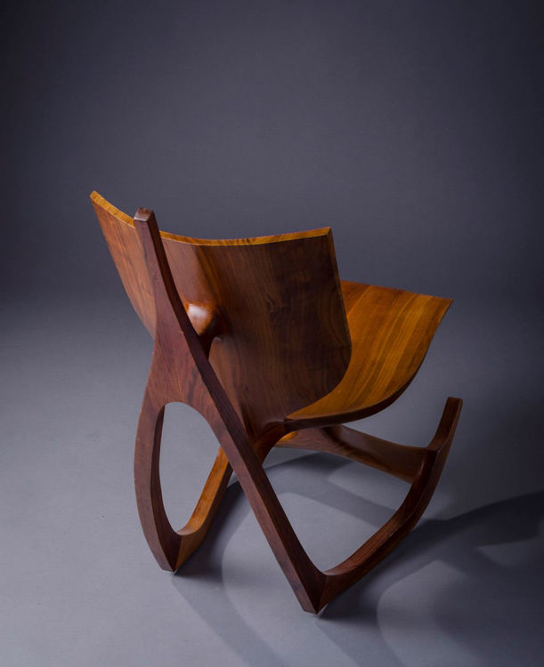 Picture of Rocking Low Wood Artist's Chair