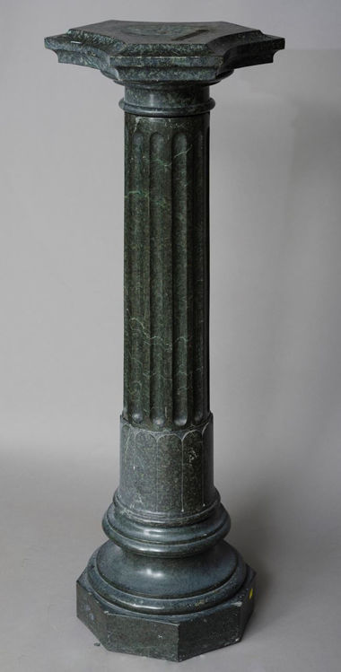 Picture of Dark Green Marbled Pedestal